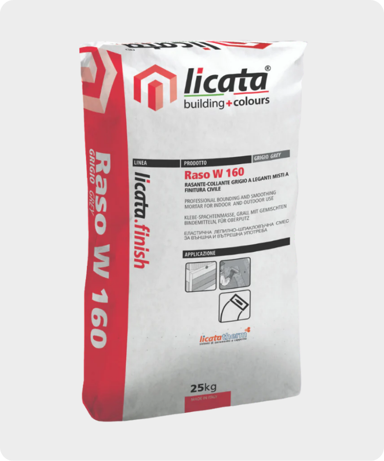 Licata Raso W160 rendering adhesive and basecoat