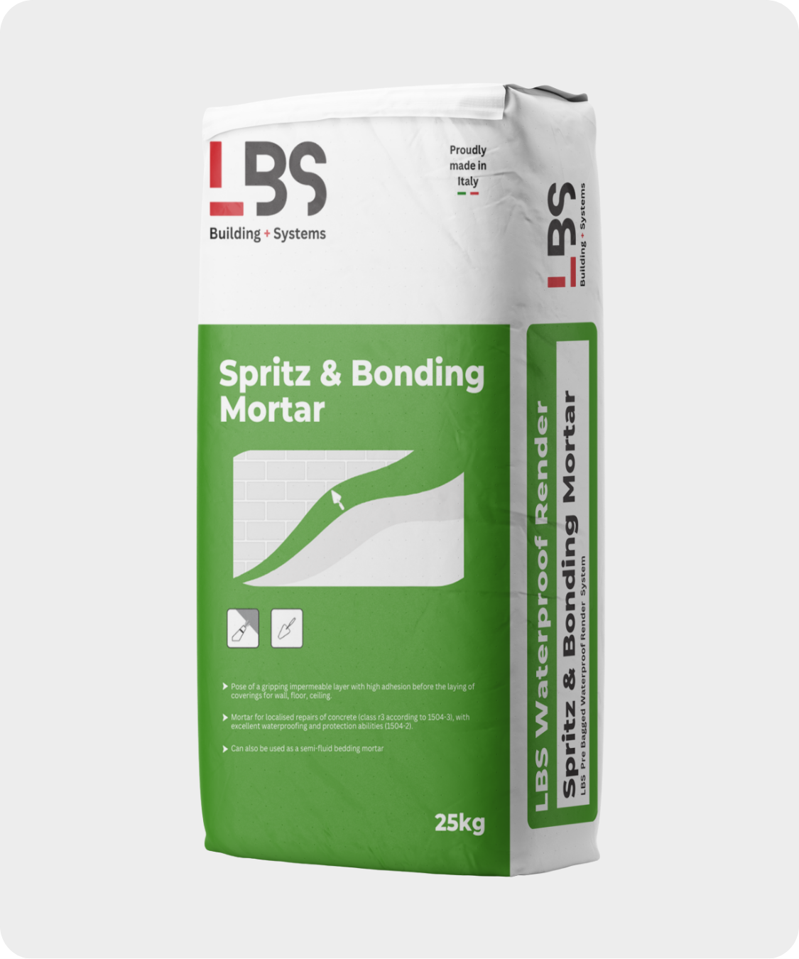 sprits and bonding mortar