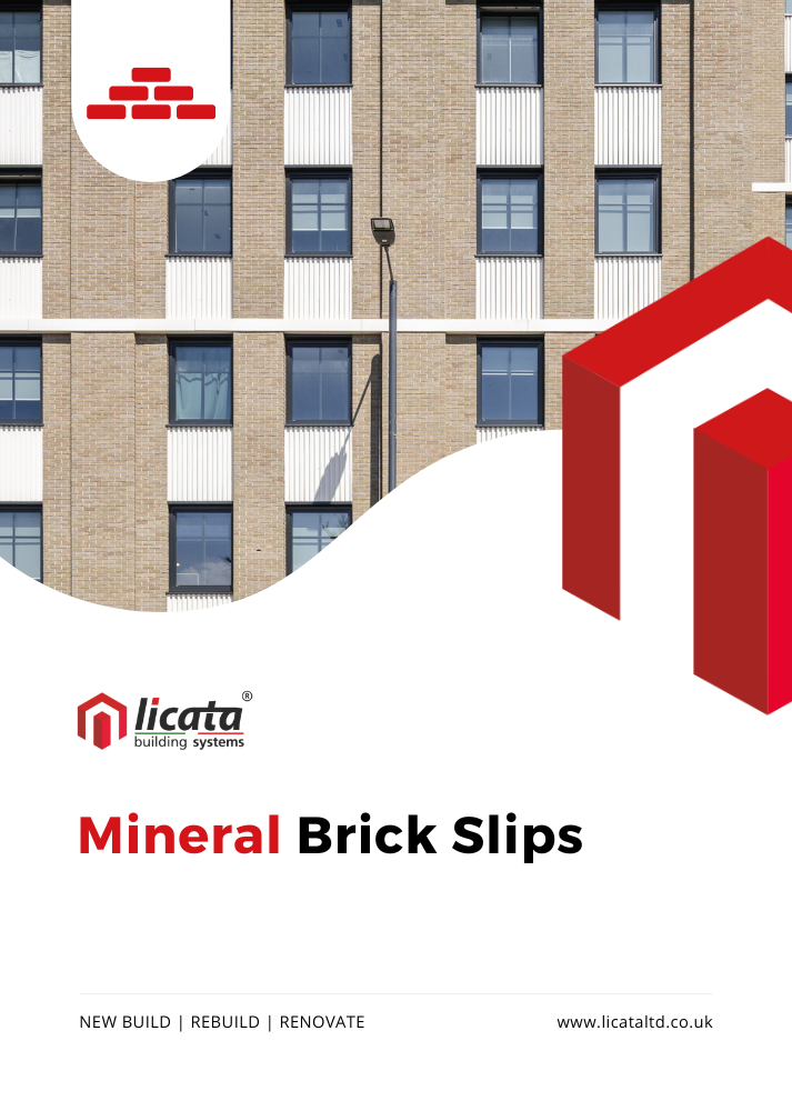 mineral brick slips brochure, licata building systems